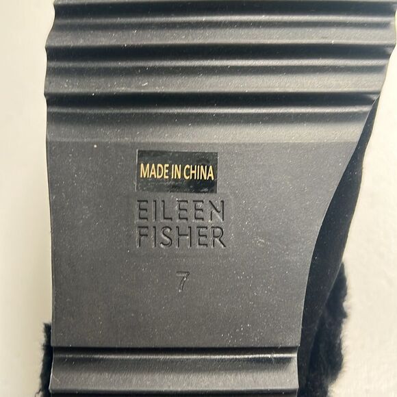 Eileen Fisher Frost Suede Mule Slipper - Picture 8 of 8